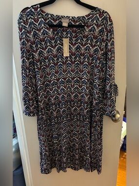 Chico's Chevron Trapeze Dress NWT